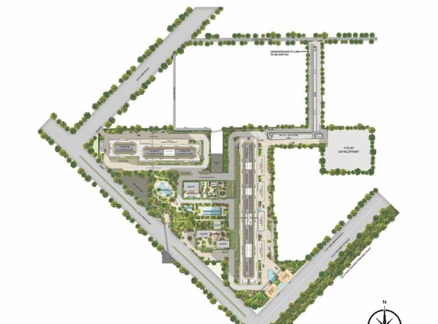site map Landscape Garden and Green Spaces at BPTP Gaia Gurgaon